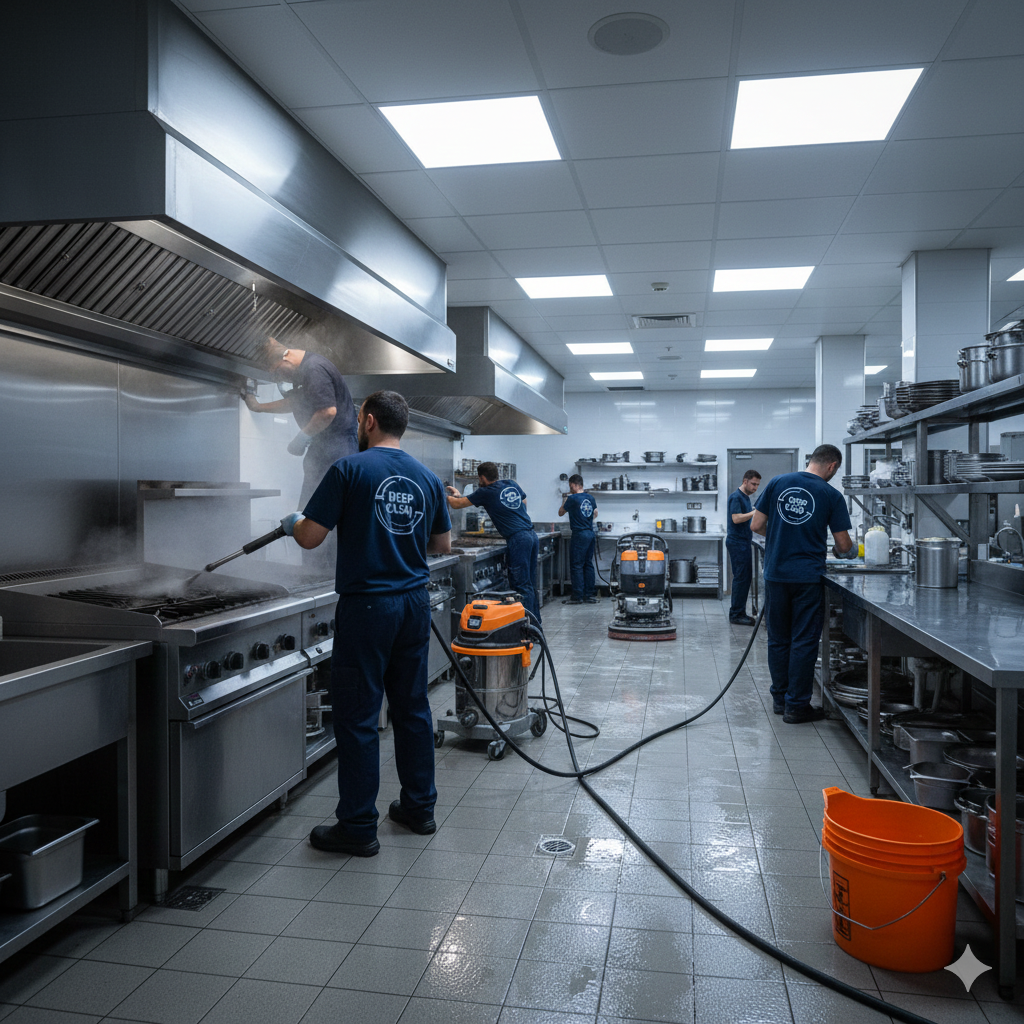 Professional Commercial Kitchen Deep Cleaning Services UK - Tidy Spaces