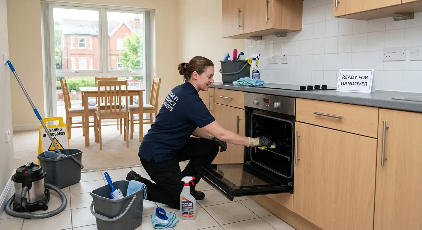 End of tenancy cleaners Bromley — oven and kitchen cupboards cleaned to letting agent standard