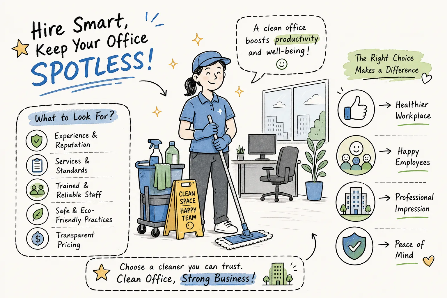 How to Hire a Reliable Commercial Cleaner - Complete UK Guide