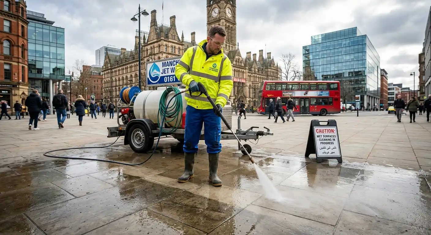 Jet washing service in Manchester — driveways and patios restored