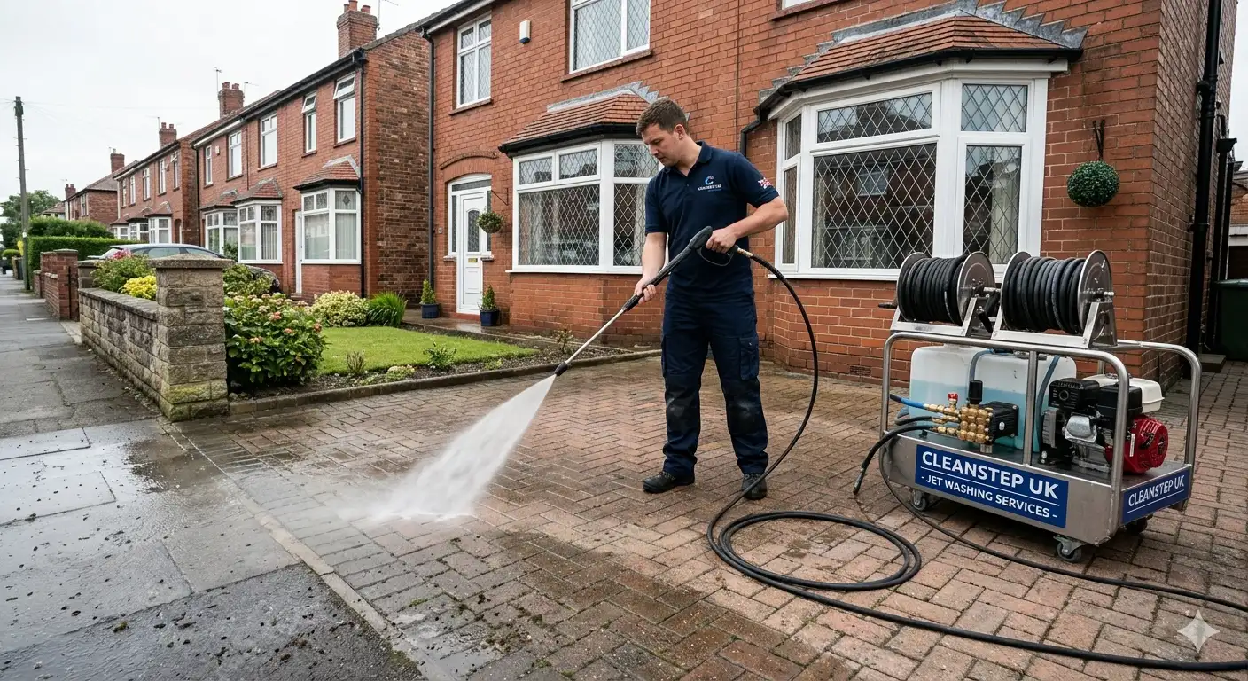 Jet Washing Professional Cleaning - High Pressure Water Cleaning for Driveways, Patios and Walls