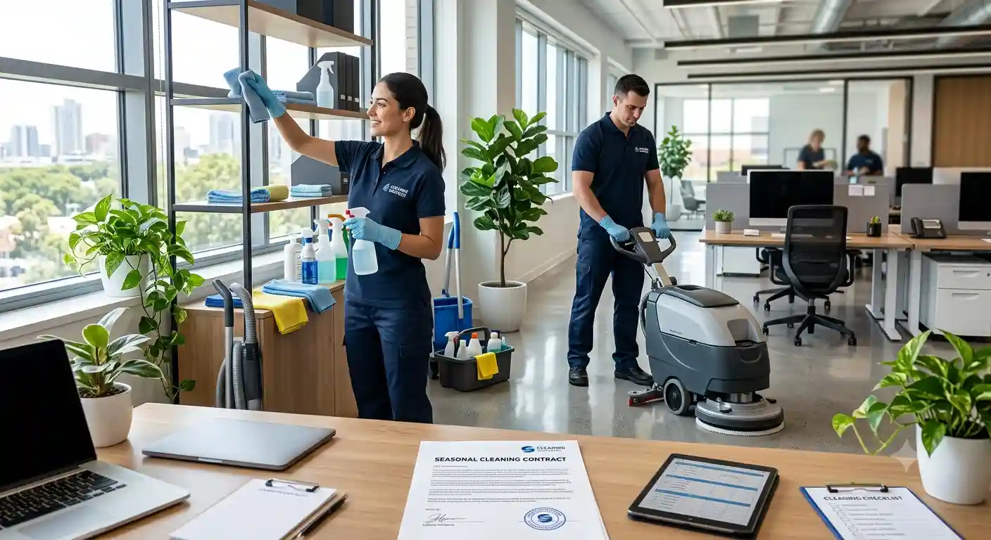 Spring cleaning contract review for a UK commercial building