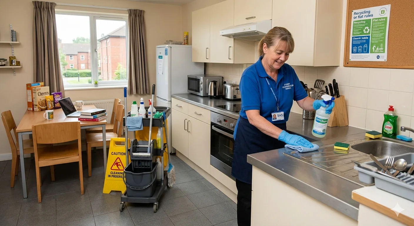 Student accommodation cleaning guide UK 2026 - professional cleaning services for students