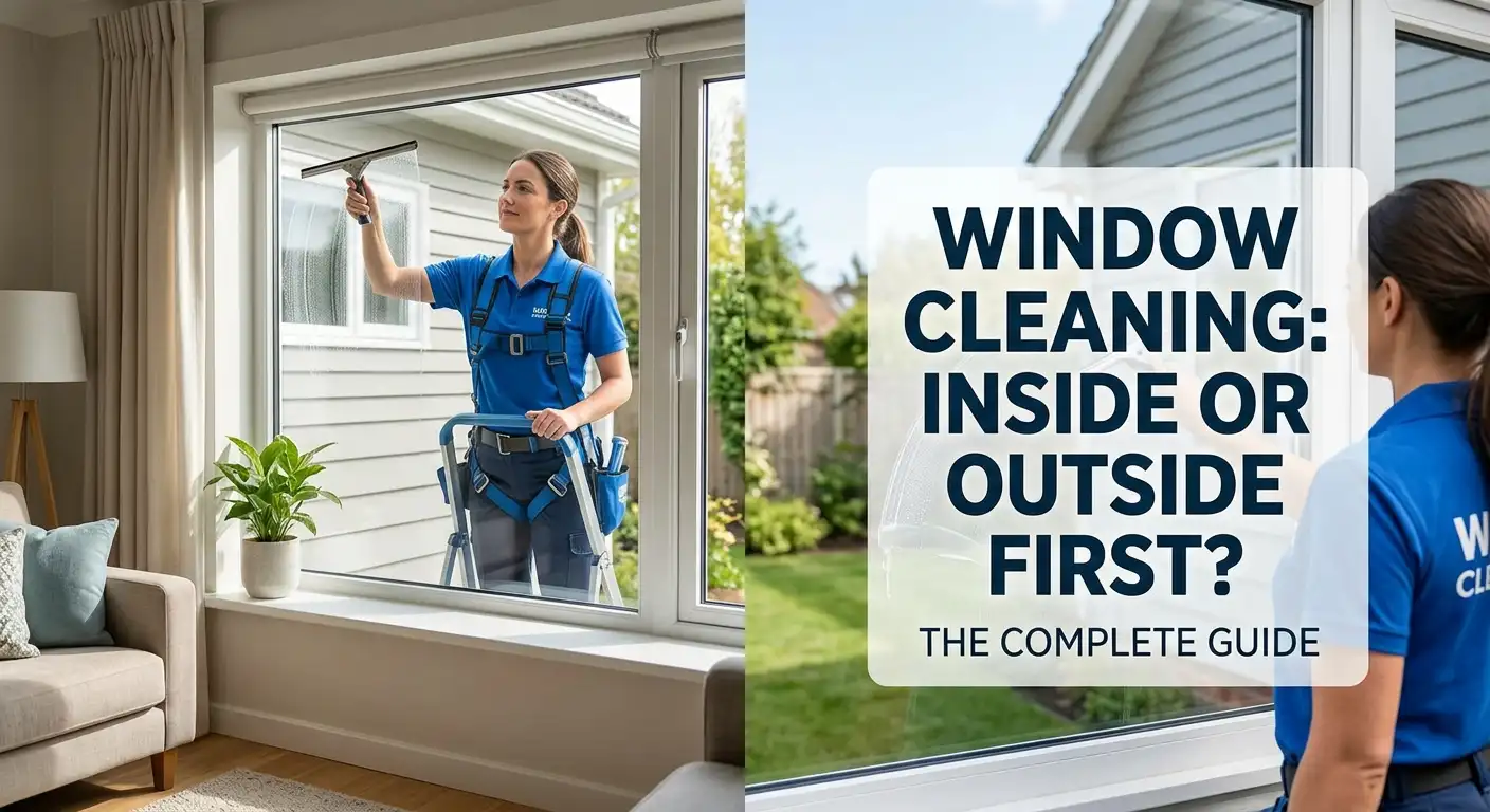 Window Cleaning Inside or Outside First - Complete UK Guide